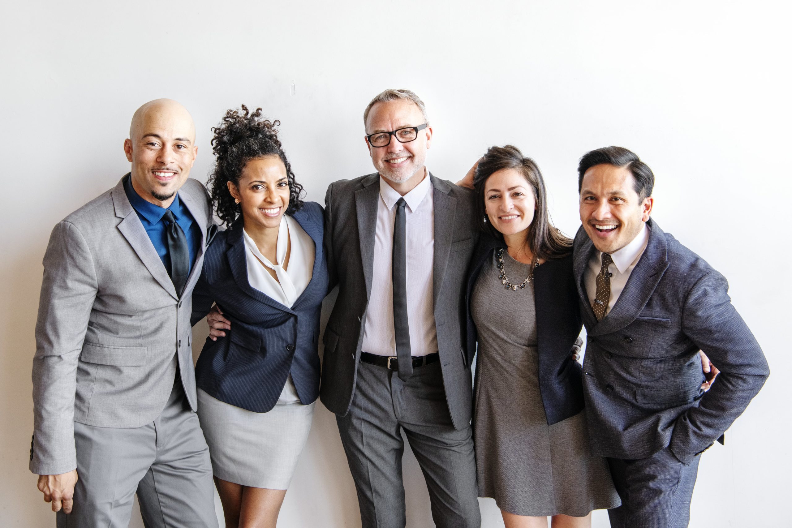 a group of people posing for a photo